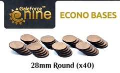 GFEB61-B GF9 Econo Bases 28mm Round (x40)